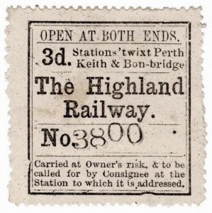 (I.B) The Highland Railway : Newspaper Parcel 3d