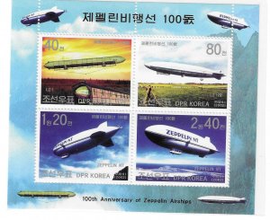 Korea 2002 Centenary of First Zeppelin Flight Sheet Sc 4189a MNH C17