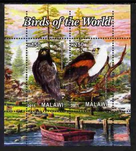 MALAWI - 2011 - Birds of the World #2 - Perf 2v Sheet - MNH - Private Issue