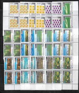 #75413 ARGENTINA 2025 NEW DEFINITIVE REVALORIZADOS OVERPRINT 3rd SET  BLOCx4 MNH