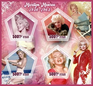 Stamps. Marlyn Monroe 1+1 sheets perf 2021 year Djibouti