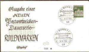 Germany 1966 Brandenburg Gate Architecture Sc 953 Cover ++B988-52