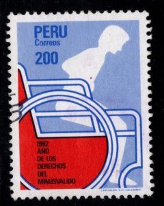 Peru Scott 772 used Disabled Rights stamp