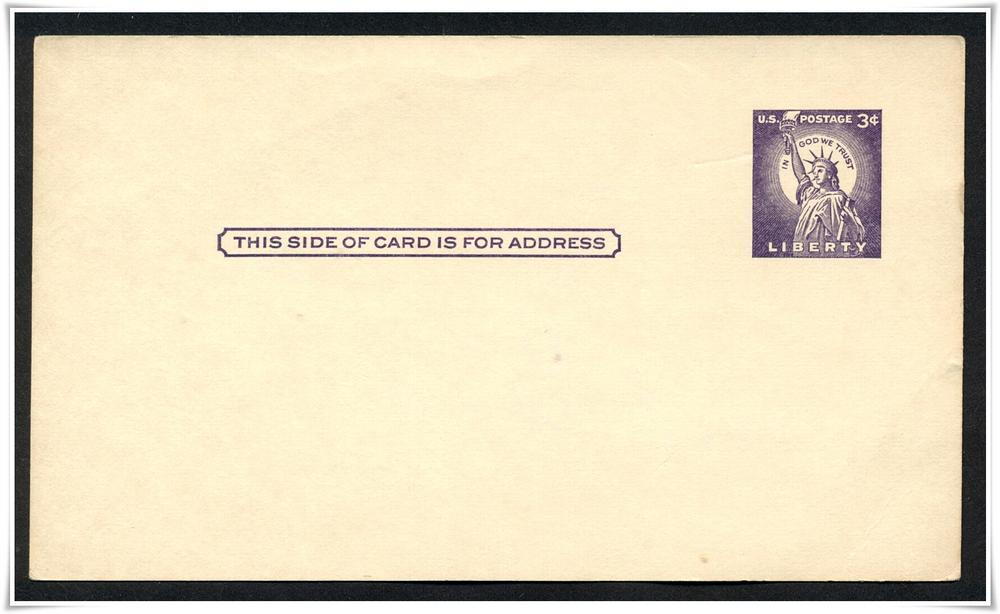 SCUX46 3¢ Statue of Liberty Postal Card Mint United States, Postal