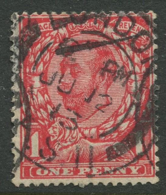 Great Britain -Scott 154 - KGV Definitive -1912 - Used - Single 1p Stamp