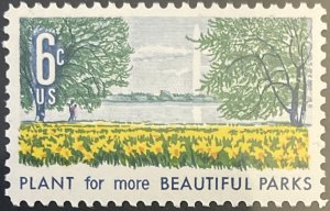 Scott #1366 1969 6¢ Beautification of America Parks MNH OG XF