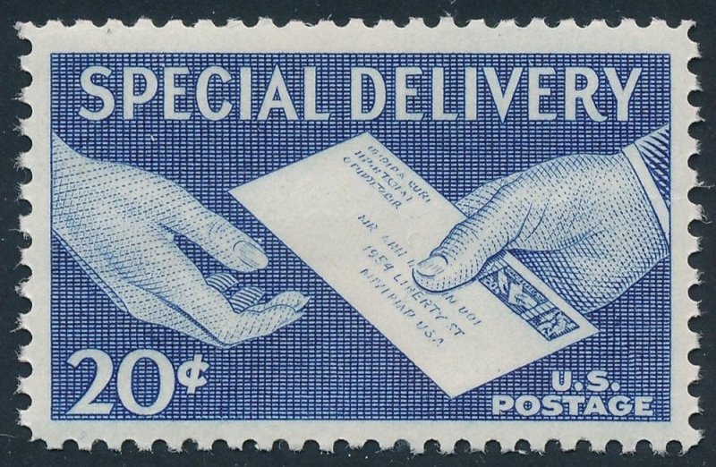 United States; #E20 Special Delivery 20c 1954; Mint Never hinged MNH