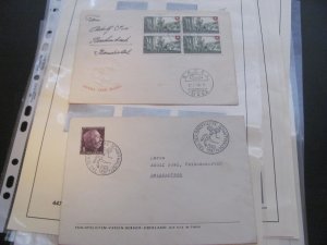 SWITZERLAND USED STAMPS & COVERS COLL. ON PAGES 1930-2005 $2K-$3K CAT. XF (191)