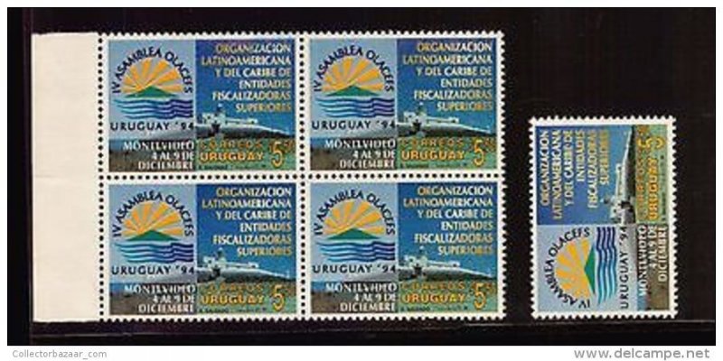 Montevideo Hill fortress lighthouse Block variety URUGUAY Sc#1553 MNH STAMP +$20