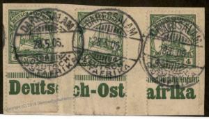 Germany 1906 East Africa Mi23 Unwmk Ostafrika DOA Margin Inscription 85981