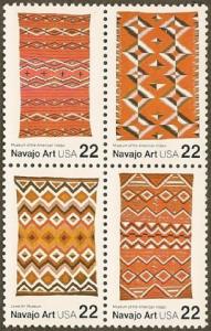 2235 - 2238 Navajo Blankets F-VF MNH block of 4