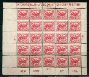 UNITED STATES SCOTT#630 WHITE PLAINS S/S OG   MINT NH-SCOTT VALUE $500.00