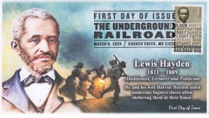 24-071, 2024, The Underground Railroad, First Day Cover, Pictorial Postmark, Lew