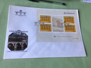 Portugal 1984  Large Stamp Sheet  Stamps Cover Ref 52294