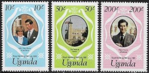 Uganda #314-6 MNH Set - Royal Wedding
