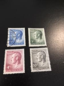 Luxembourg stamp sc 420,424,426,572 u,m