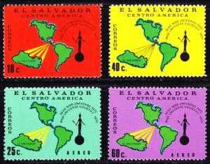 El Salvador Scott 859-860 / C360-C361  complete set  F to VF mint OG NH.