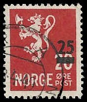 Norway - 302 - Used - SCV-0.25