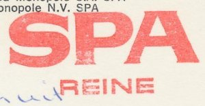 Meter card Belgium 1972 Spa Reine - Bottling water