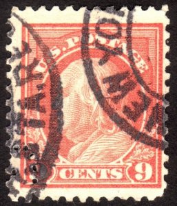 1917, US 9c, Franklin, Used, Sc 509