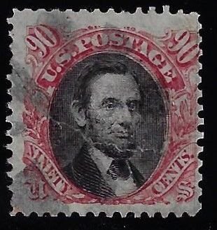 Scott #122 - $850.00 – Fine-used – Repaired tear across stamp. Great appearing.