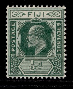 FIJI EDVII SG118, ½d green, NH MINT. Cat £12.