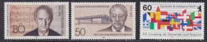 Germany - Berlin # 9N507-509, Commemorative issues of 1986, NH, 1/2 Cat.