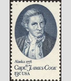 U.S.#1732 Captain Cook 13c Single, MNH.