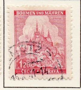 Germany Czechoslovakia 1942 Early Issue Fine Used 1.20k. 116512