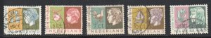 Netherlands Sc B259-63 1953 Child Welfare stamp set used