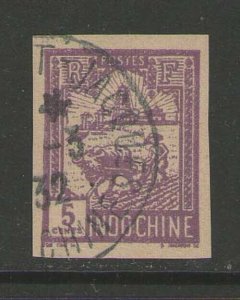 France INDO-CHINA 1927 Sc 123 Imperf. FU - RARE