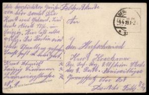 German 1919 Freikorps Berlin Grenzschutz Ost Lithuania Feldpost DFP857 Cov 87282