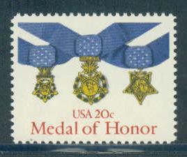 2045 20c Medal of Honor Fine MNH Zip Blk/4 UL F5445