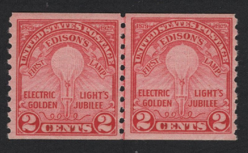 United States MINT Scott Number 656 JOINT LINE PAIR  MNH  VF  #D1   - BARNEYS