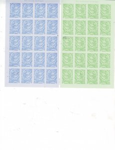 Wedding Love Dove Pair 39c and 63c US Sheets of 20 stamps each #3998-99 VF MNH