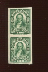 Panama 221 Centenary of Independence India Plate Proof on Card Pair of 2 Stamps