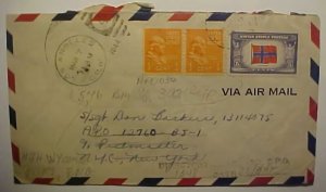 US TO APO 1276-1 UNLISTED FORWARDED TO APO 634 ENGLAND HIGH WYCOMB FROM