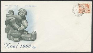 1968 #459 6c QEII Centennial FDC Rosecraft Cachet Montreal Service Public CDS