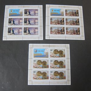 Cook Islands 1978 Sc 480-482 Captain Cook sheet set MNH