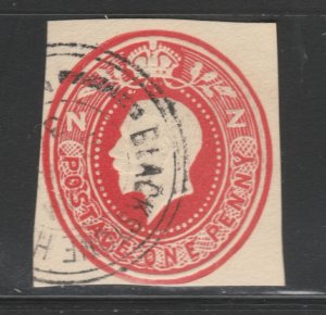 NEW ZEALAND Postal Stationery Cut Out A17P18F21229-