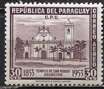 Paraguay; 1954: Sc. # C206: */MH Single Stamp