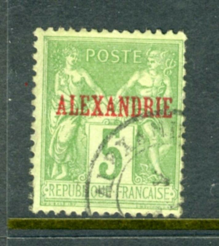 FRANCE OFF EGYPT #5a TYPE II great early issue, nice   (USED) cv$97.50