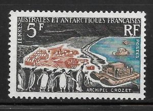 FSAT Scott #23 Penguins and Camp on Crozet Island F VF MNH