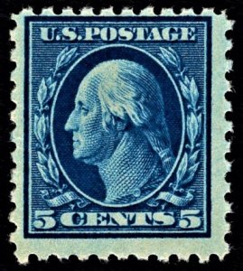 US 428 MNH F 5 Cent Washington S/L Wtrmrk, Perforated 10 SCV $75