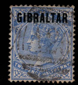 Gibraltar Scott and SG 4 Used 1886  Overprinted Bermuda stamp