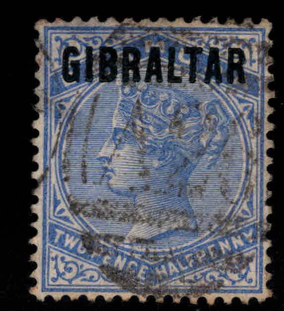 Gibraltar Scott and SG 4 Used 1886  Overprinted Bermuda stamp