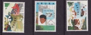 Aruba-Sc#B32-4- id5-unused NH semi-postal set-Youth Foreign Study-1993-