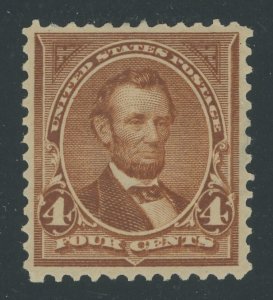 USA 280b - 4 cent Orange Brown - VF Mint hinged