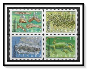 Canada #1306-1309 Prehistoric Life MNH