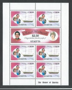 St. Kitts   sheets mnh sc#  75 - 80